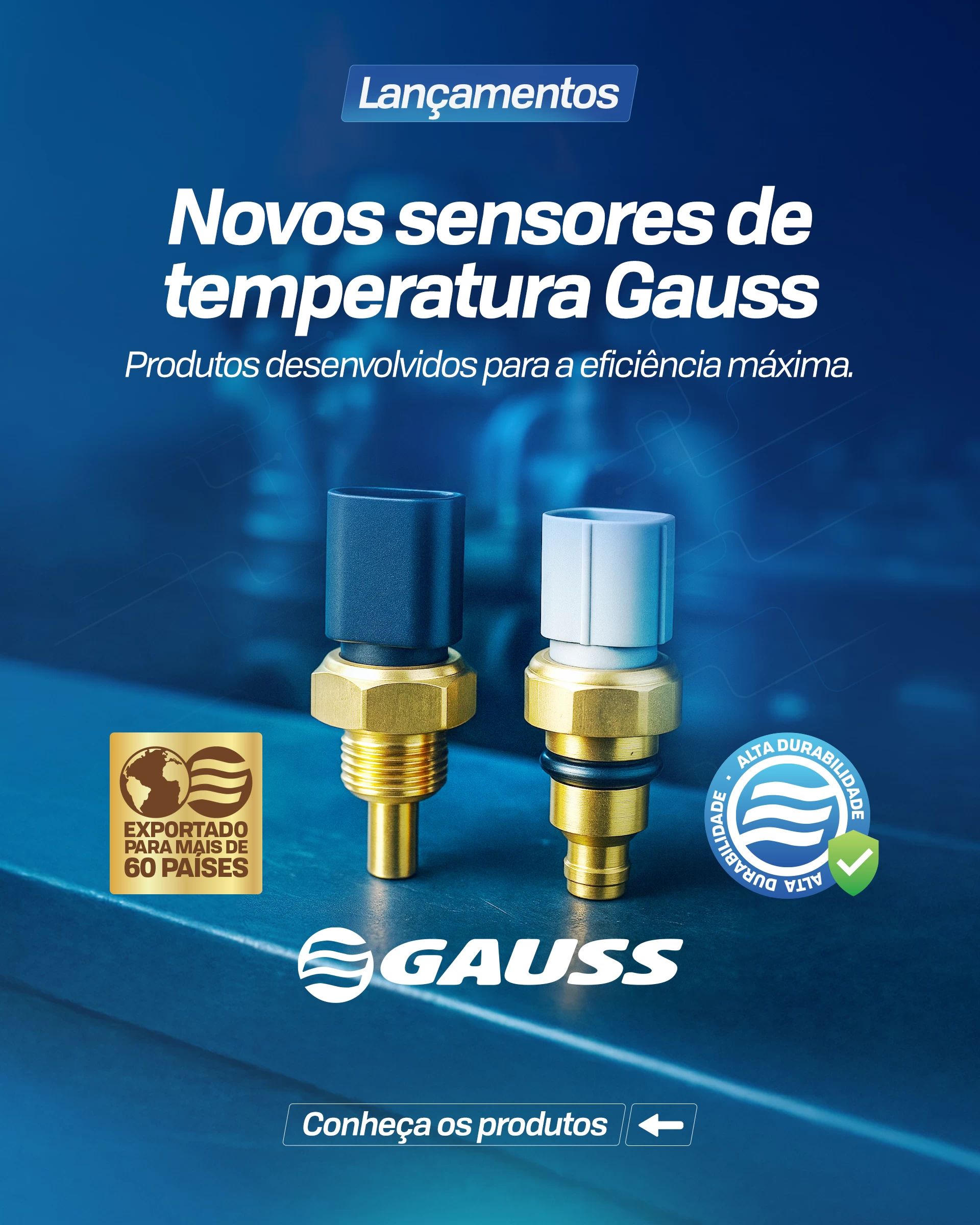 Novidade! Novos sensores de temperatura da água