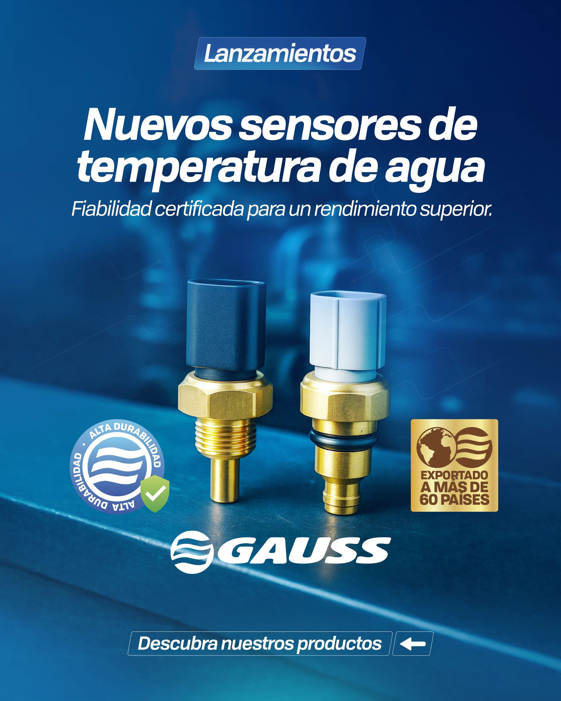 Nuevo lanzamiento de Gauss sensor de temperatura del agua