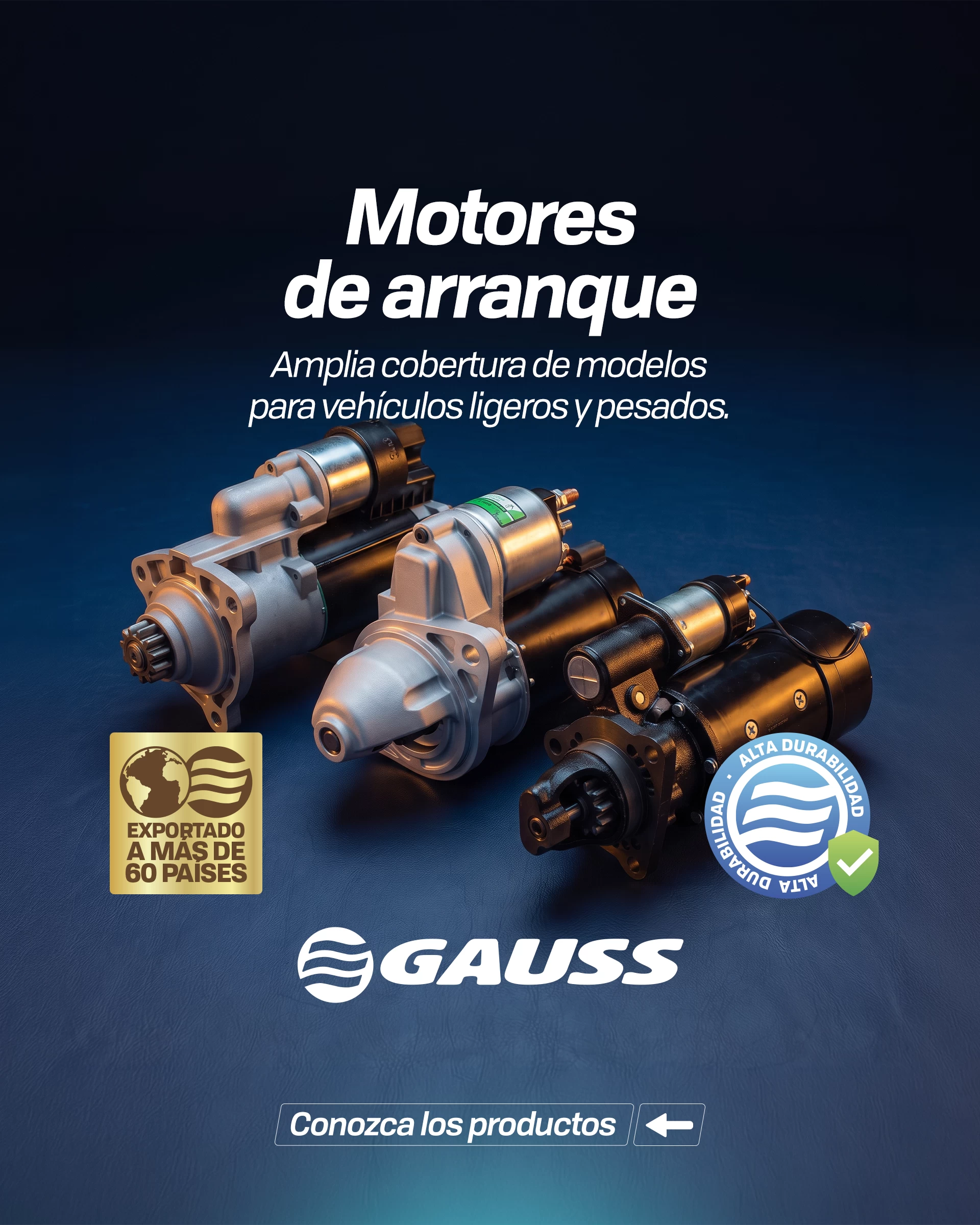 Llegaron los nuevos motores de arranque para productos ligeros y pesados