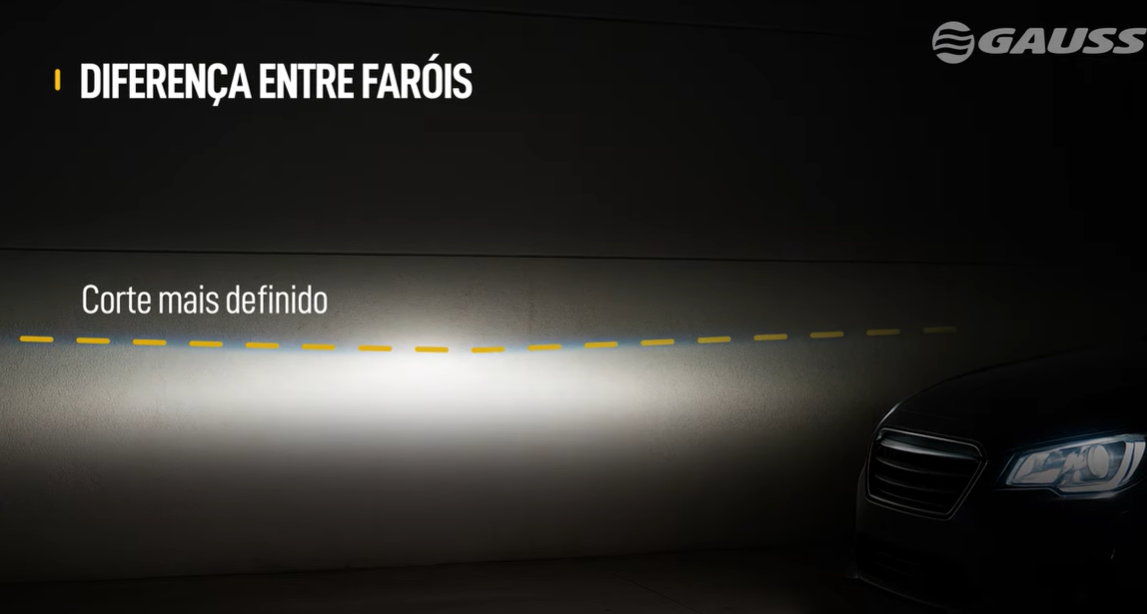 corte farol projetor