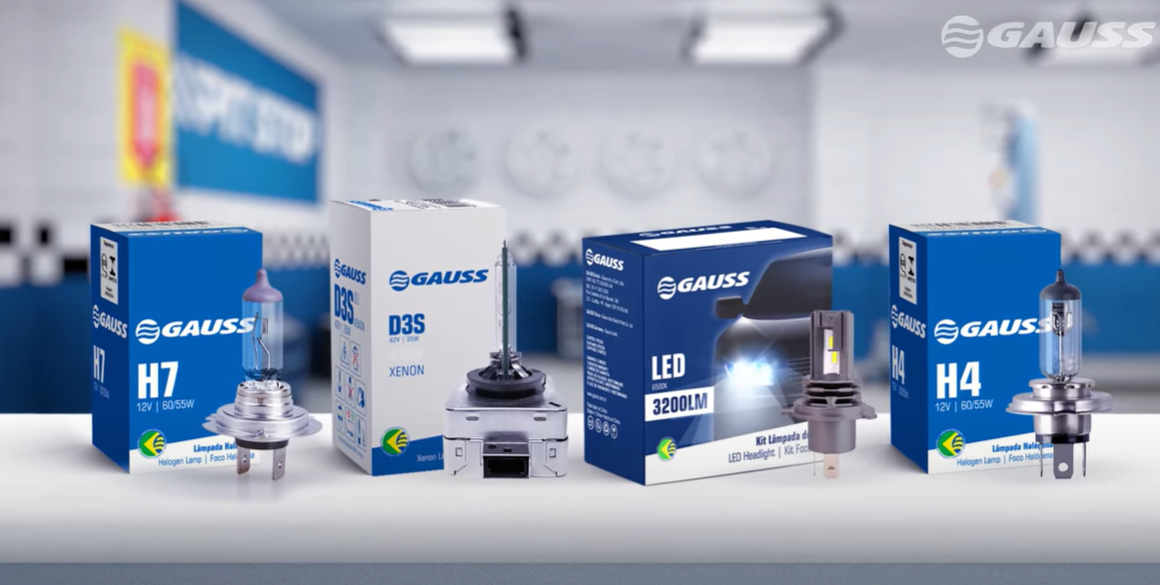 lâmpadas Gauss