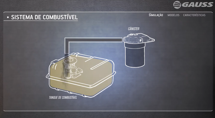 Excesso de combustível no tanque podendo comprometer o sistema do canister