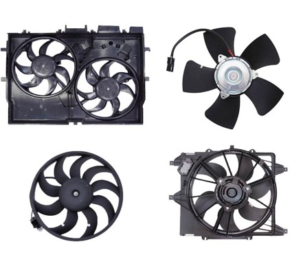 Diferentes modelos de eletroventiladores automotivos