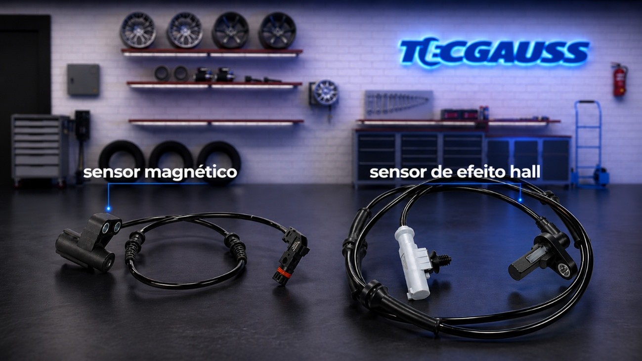 sensor magnético e de efeito hall