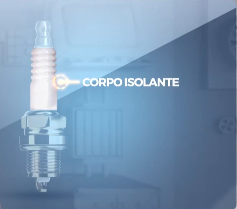 Componentes da vela de ignição e isolador cerâmico resistente a altas temperaturas