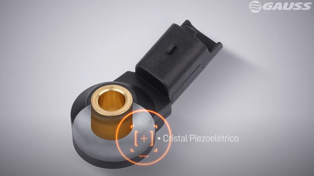 cristal piezoelétrico do sensor de detonação