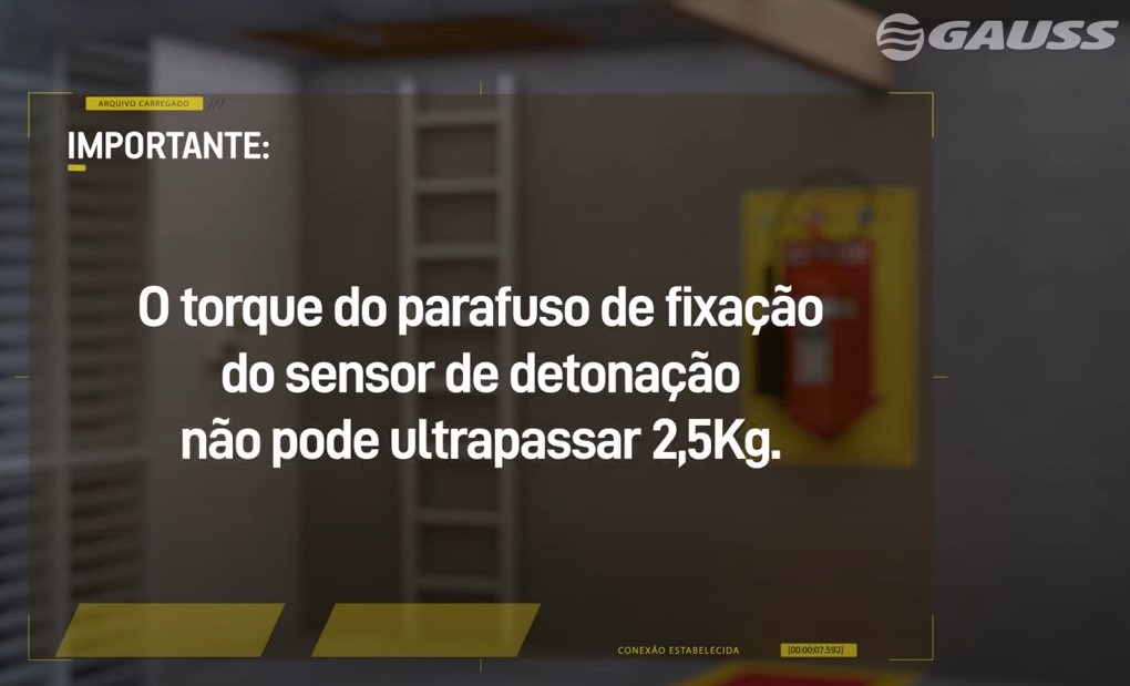 Cuidados ao instalar o sensor de detonação
